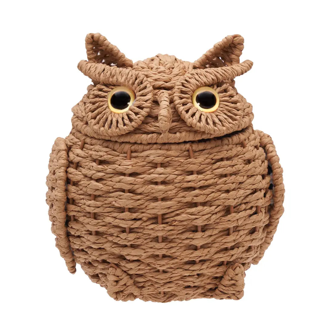 Fall/Harvest Owl Shaped Handwoven Basket